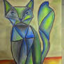 Expressionistic/Cubistic Cat