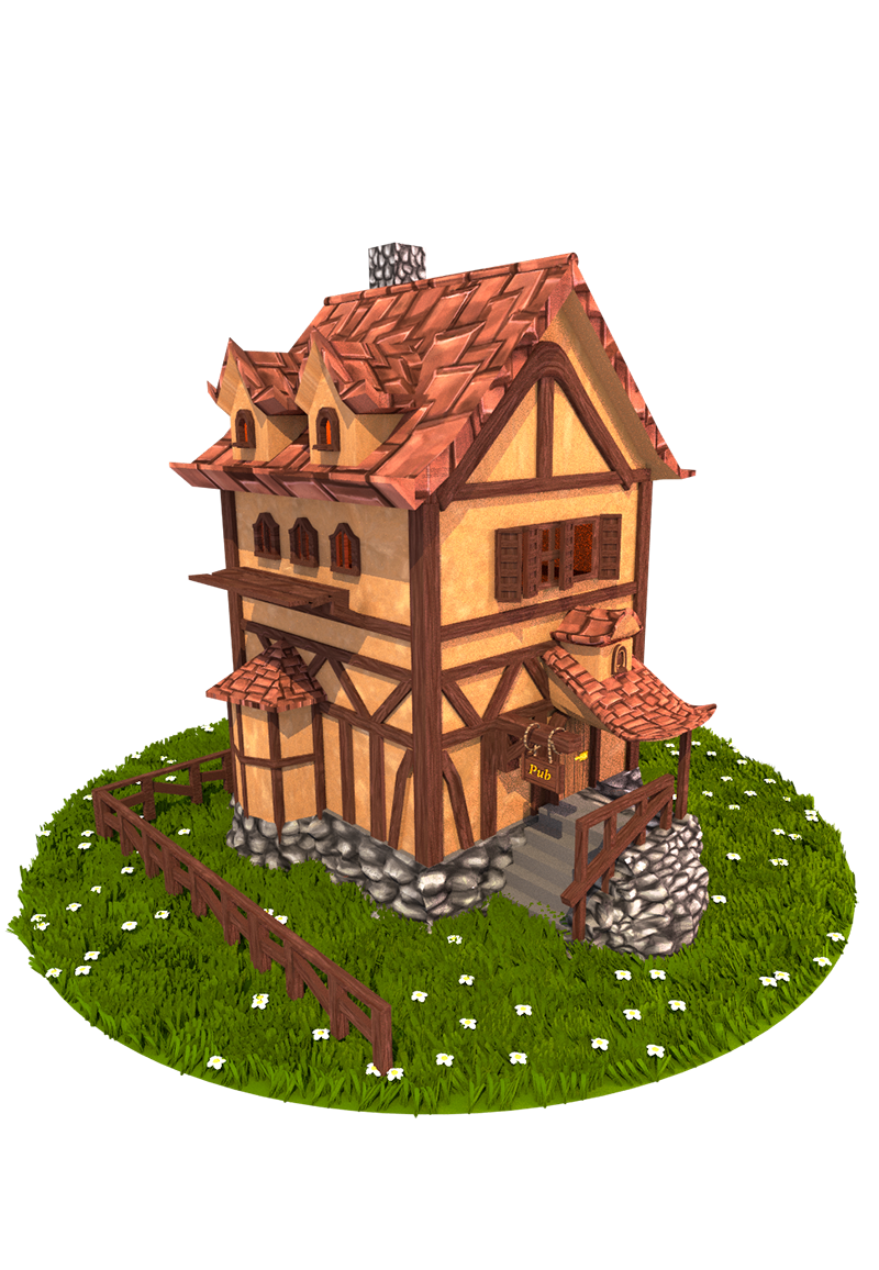 Medieval building 3d model cartoon by stijnvangaal1 on DeviantArt Medieval building 3d model cartoon by stijnvangaal1 on DeviantArt