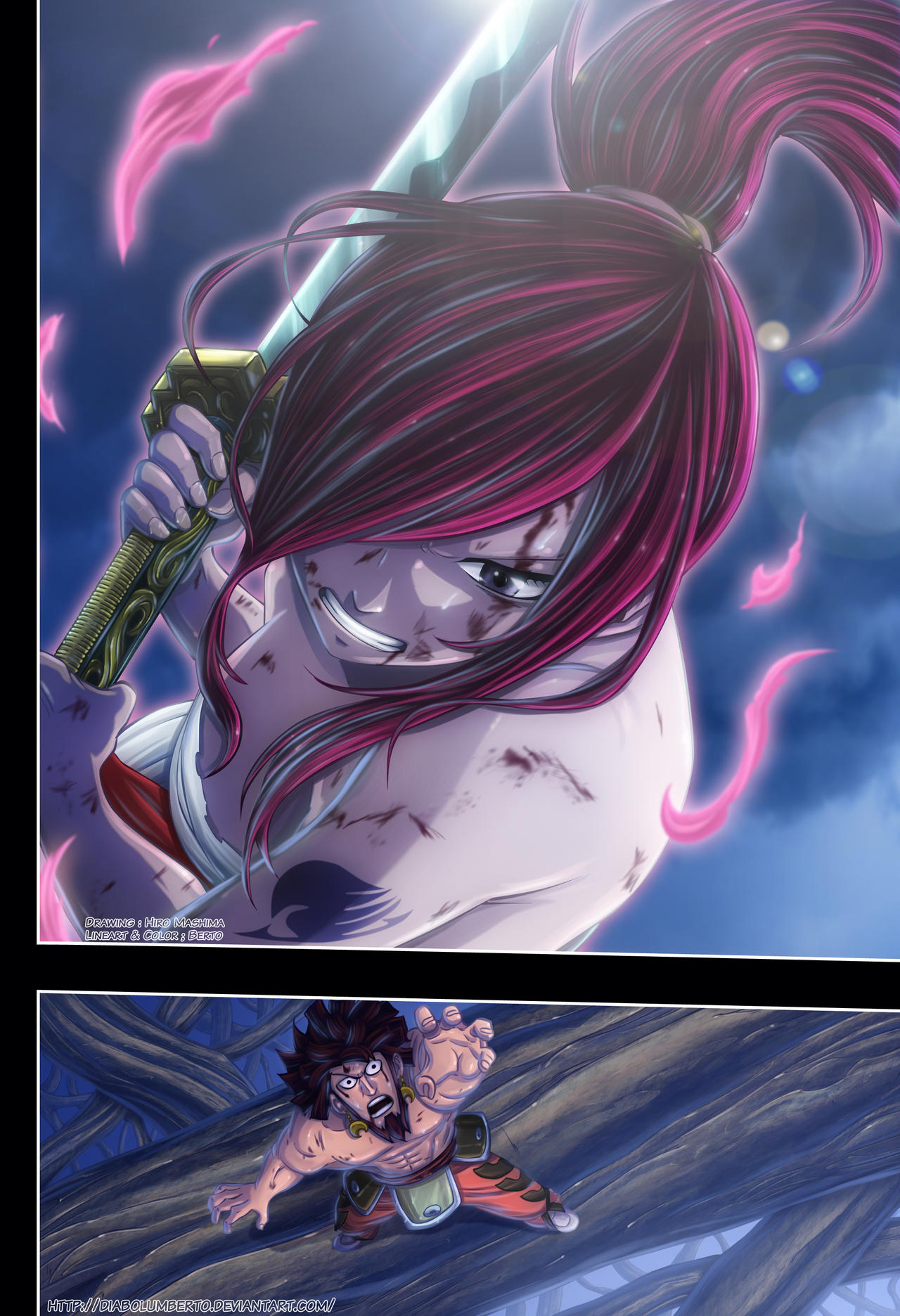 Fairy Tail Erza Vs Azuma By Diabolumberto On Deviantart