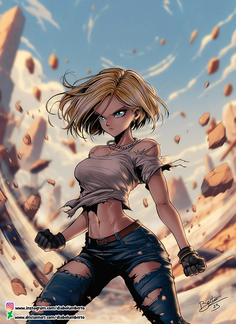 Android 18 Rr Android 18 - Dragon Ball Z - by diabolumberto on DeviantArt