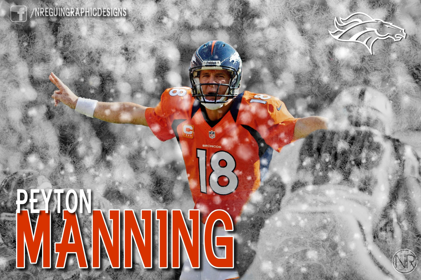 Peyton Manning Snowy Desktop Wallpaper