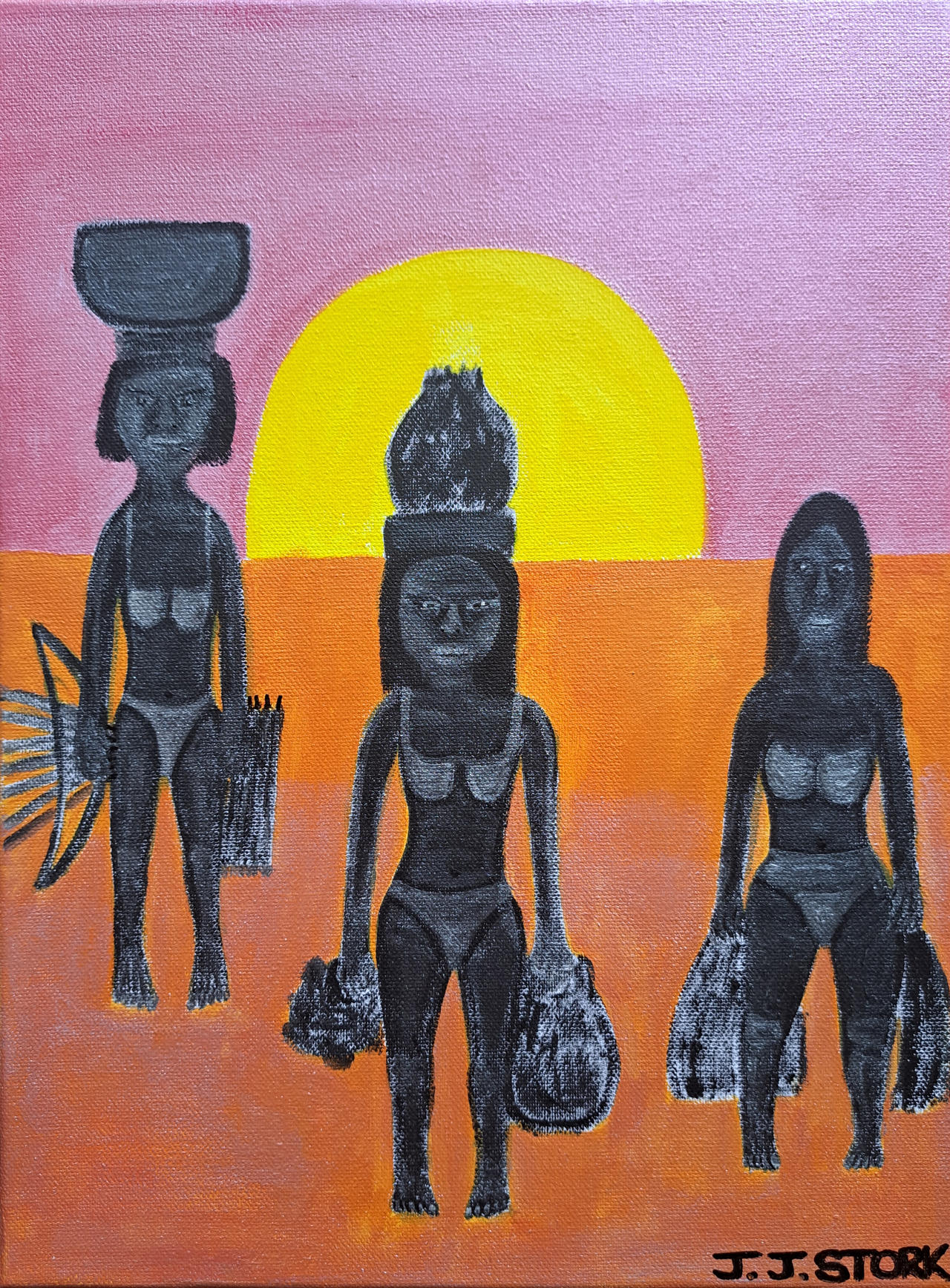 Kuta beach sales army. The art of J J Stork