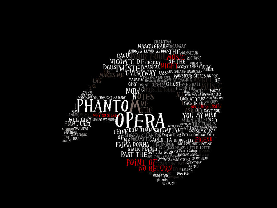 phantom of the opera typography by praetor-FEMI on DeviantArt