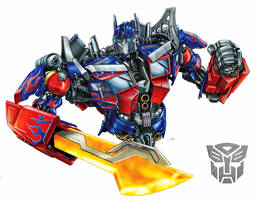 Optimus Prime movie with sword