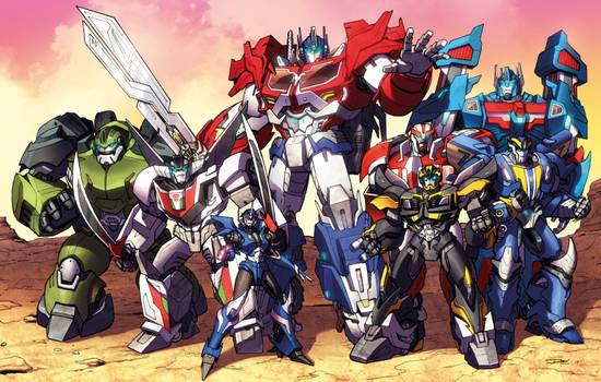 Transformers Prime Autobots teamshot by Dan-the-artguy