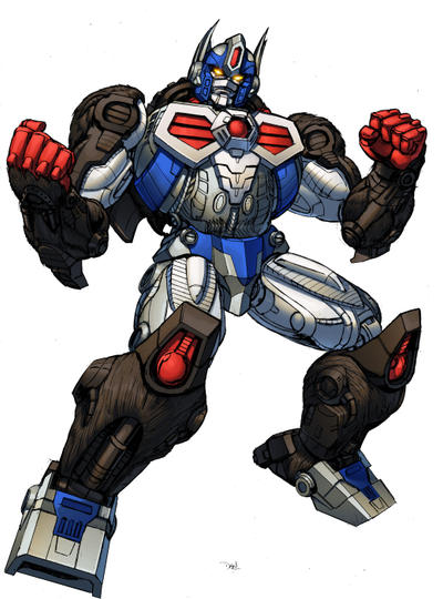 Optimus Primal Beast Wars 10th anniv version by Dan-the-artguy