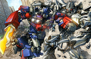 movie Optimus vs. Megatron