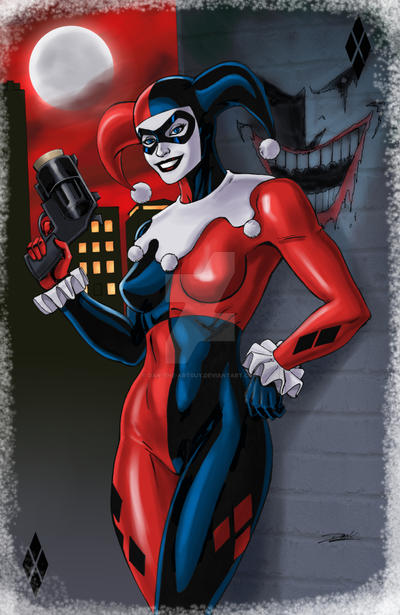 Classic Harley Quinn By Dan-The-Artguy On Deviantart