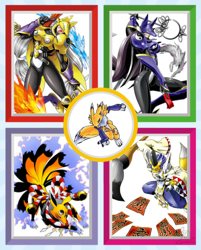 Renamon Evolution by Daryyoung on DeviantArt
