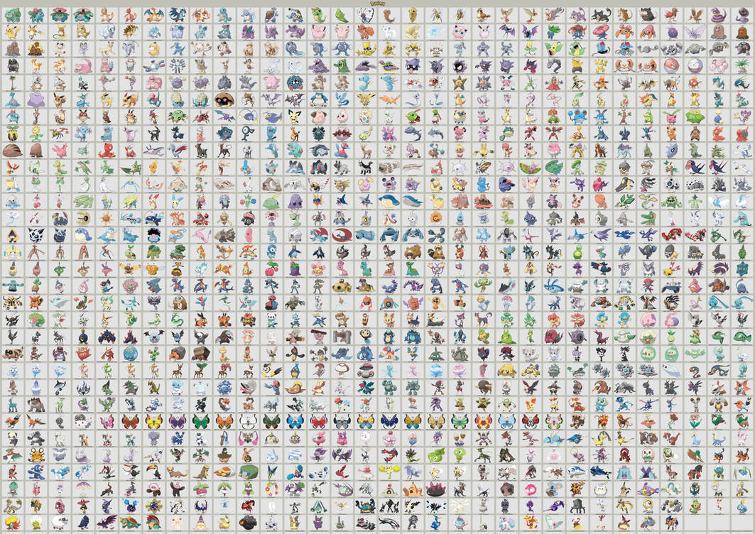 Total Pokemon National Pokedex by Macuarrorro on DeviantArt