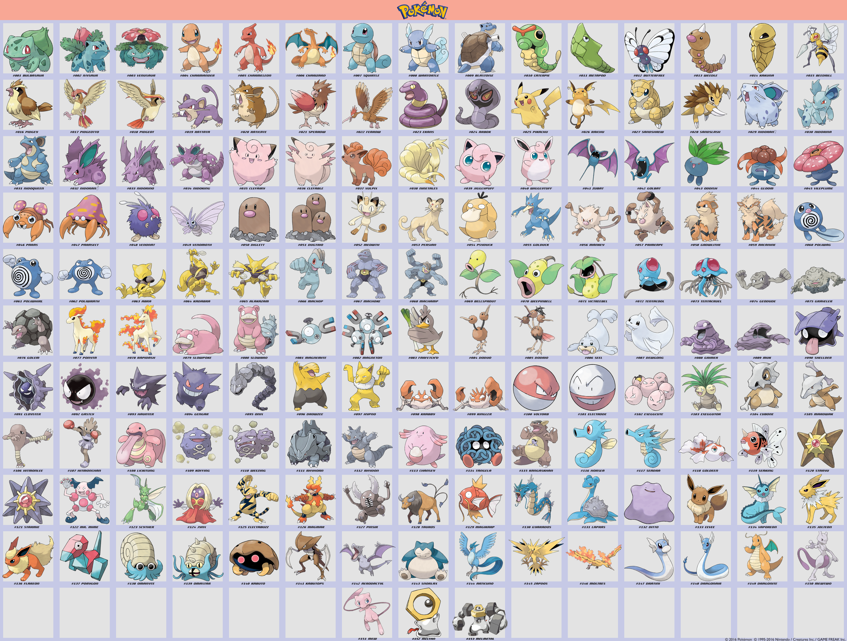 Kanto Region Pokedex - Shiny by ParallelHero on DeviantArt