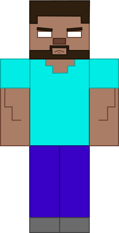 Animated Minecraft Skin - Bearded Herobrine by ZombieloidXYZ on