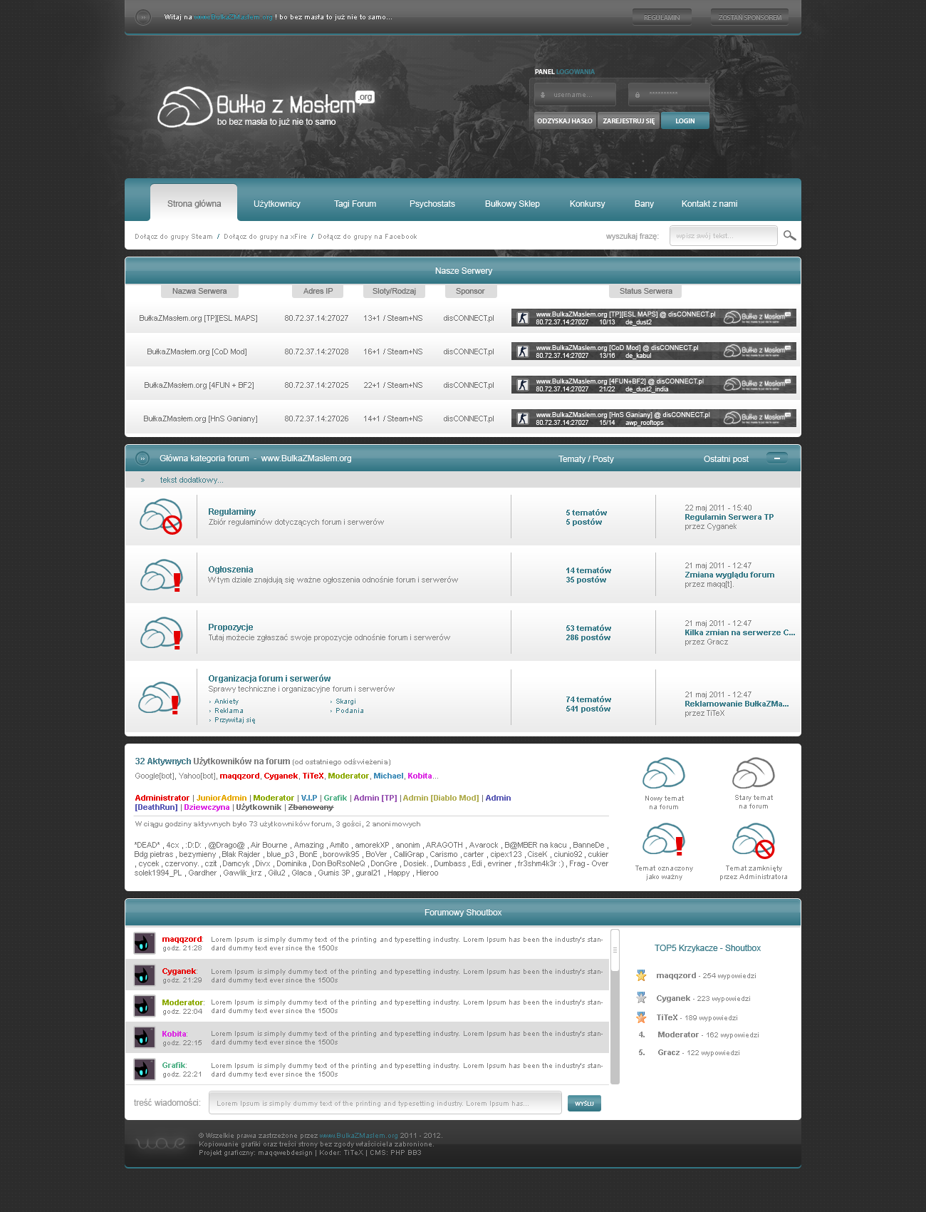 BulkaZMaslem.org - Layout