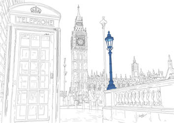 London - Big Ben Saint Stephen's Tower Parliament