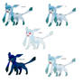 Glaceon Coloration