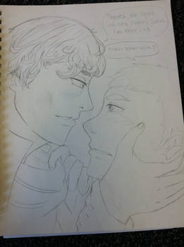 Johnlock fanart XD