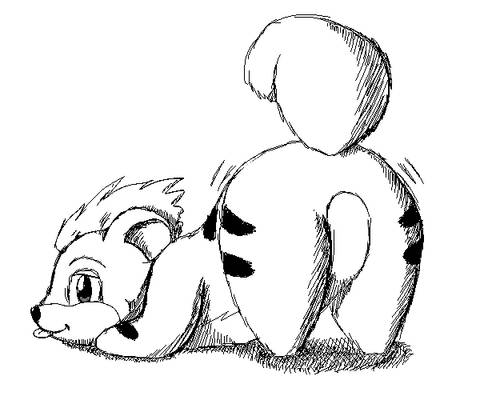 Chibi Growlithe Rump