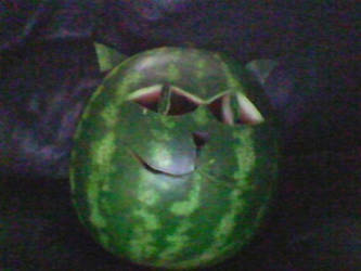 I carved a watermelon