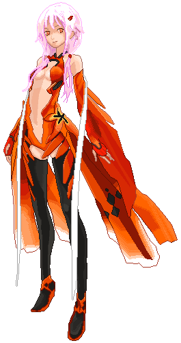 Inori Yuzuriha (Guilty Crown) - Pixel Art