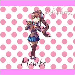 Monika from Doki Doki Literature Club!