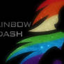 Minimalist Rainbow Dash wallpaper stary version