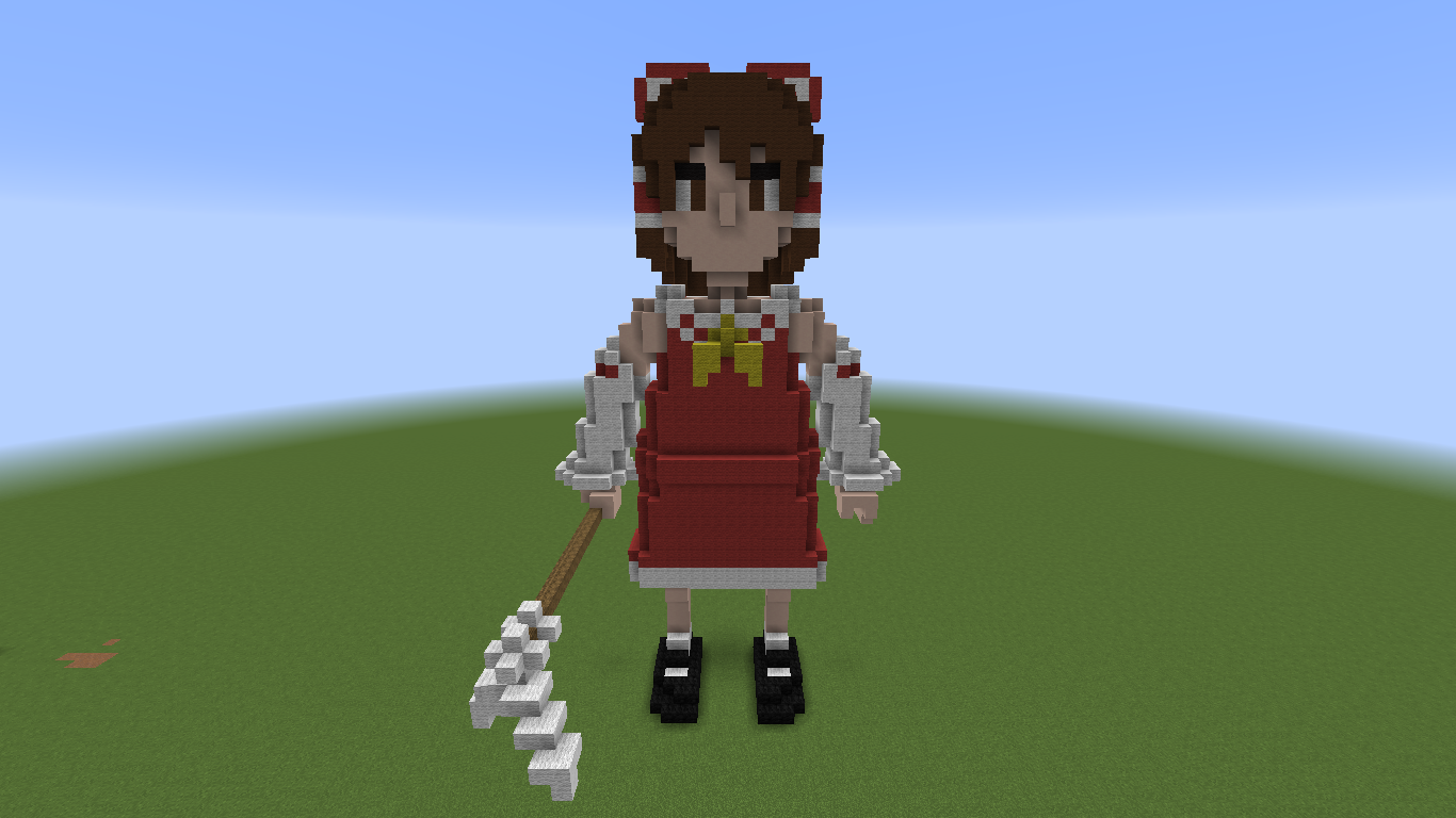 Minecraft Hakurei Reimu 1 by roolingball on DeviantArt