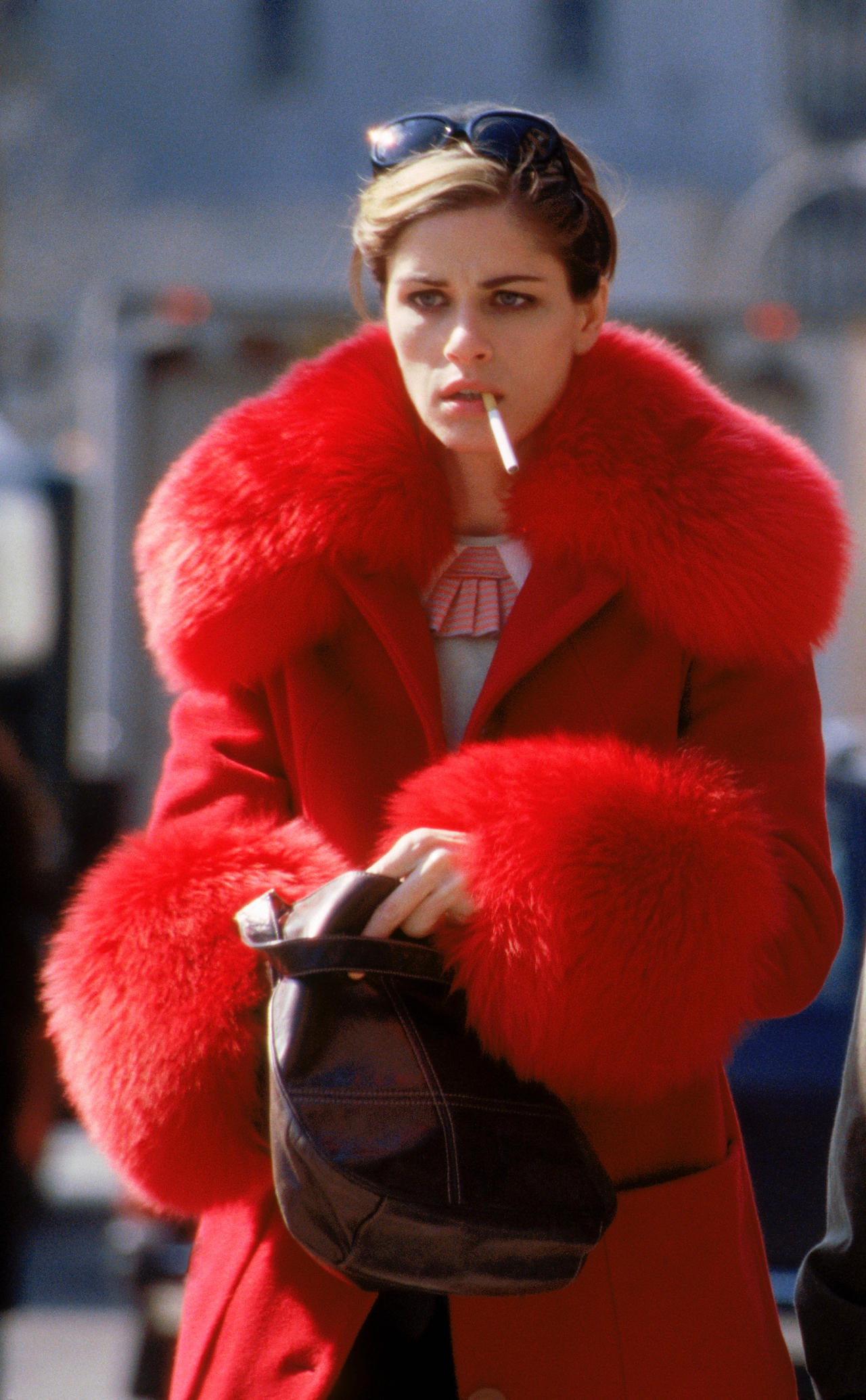 Amanda peet smoking in fur 2 by Mobiliophotography on DeviantArt