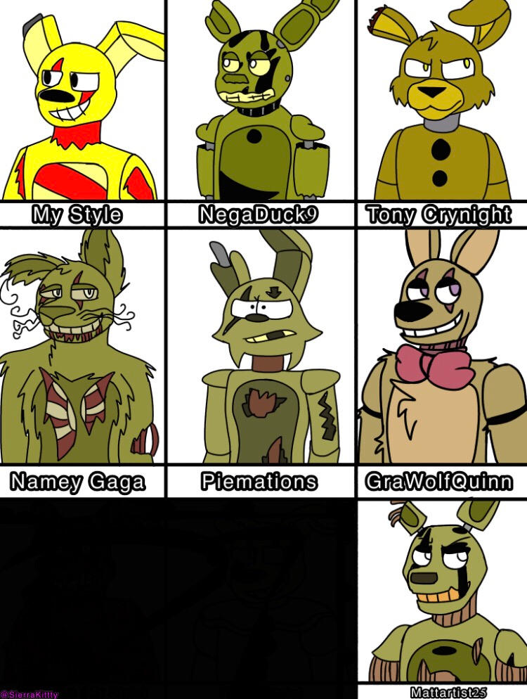 Styled Spring Trap Springtrap Styles by SierraKittty on DeviantArt