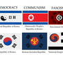 Flags of the Koreas