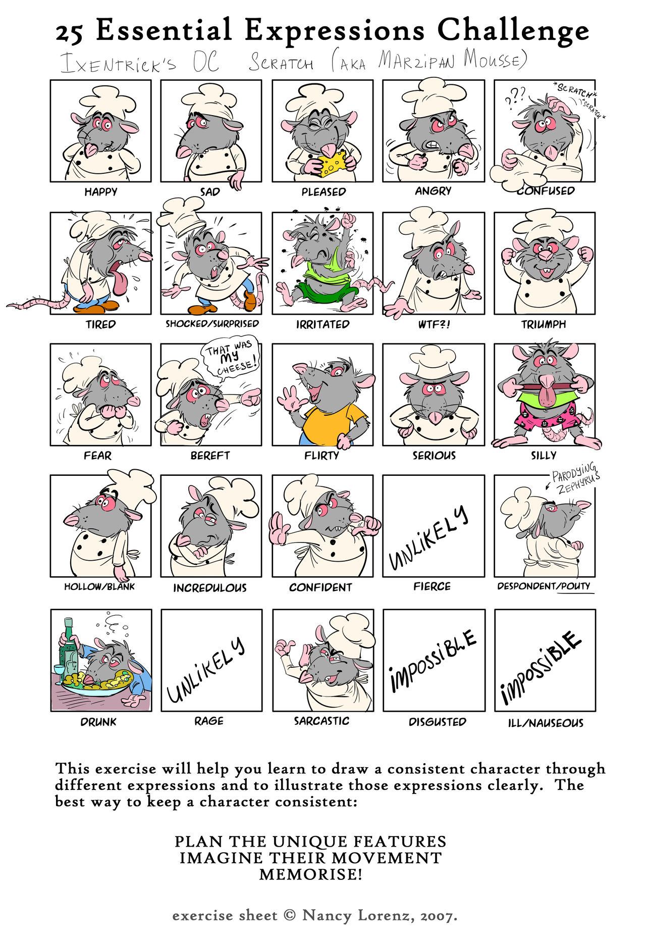 Expressions-sheet-SCRATCH by Ixentrick on DeviantArt
