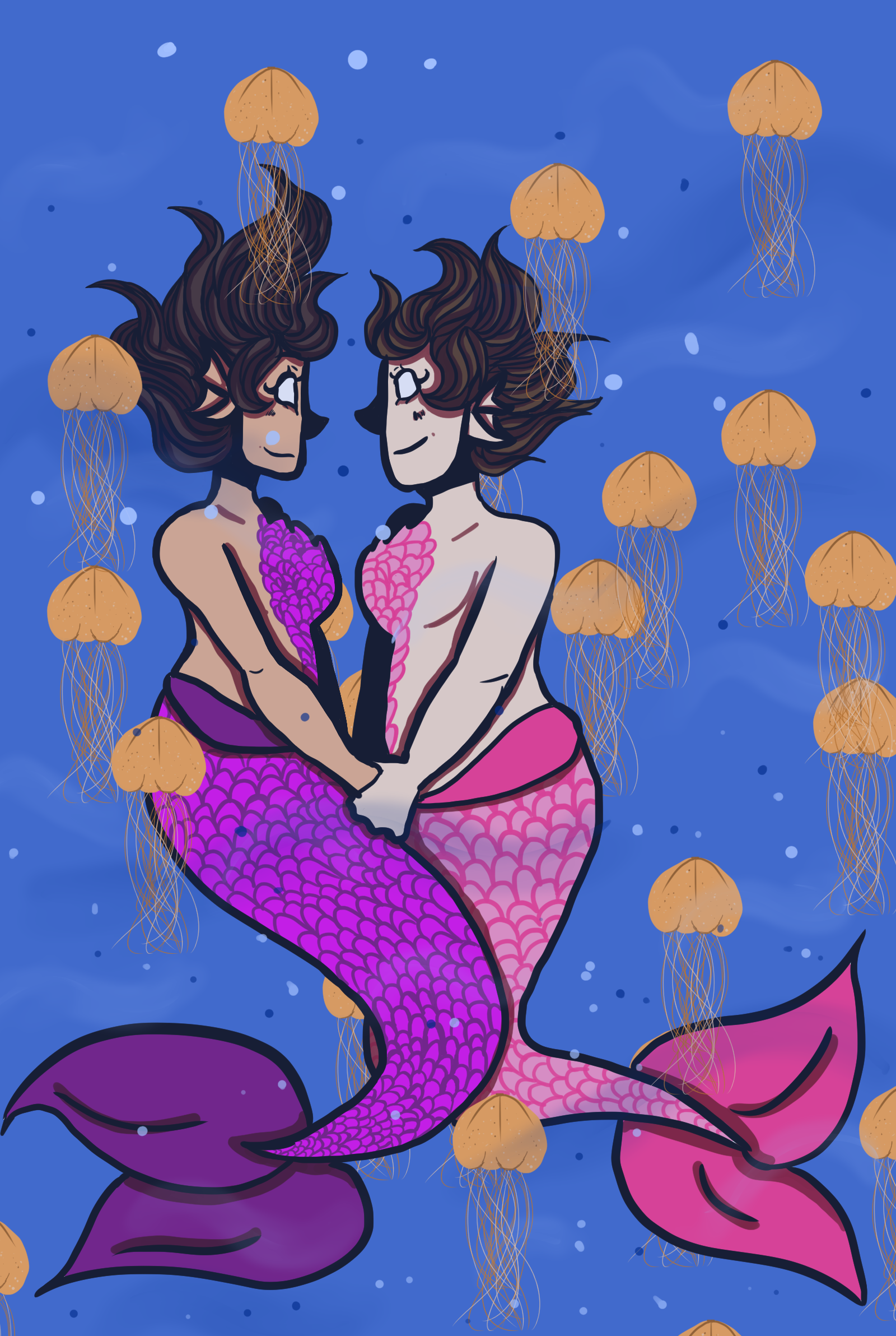 Two mermaids