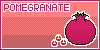 Pomegranate pixel stamp