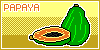 Papaya pixel stamp