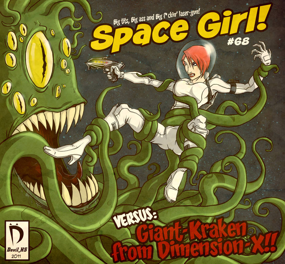 Space Girl vs Kraken