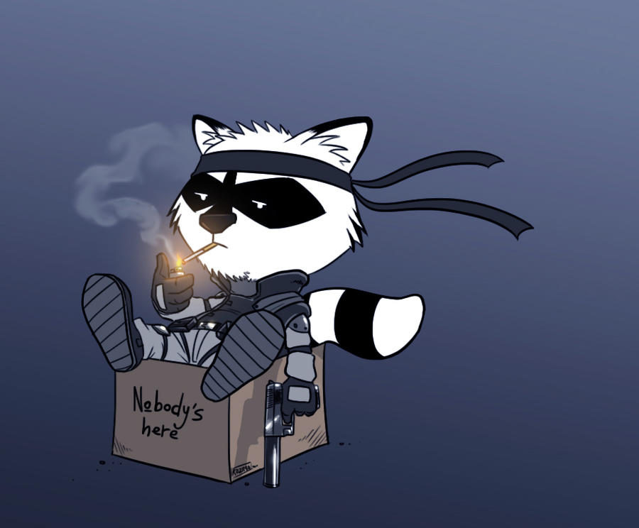Snake Raccoon Solid Snake Raccoon by devilhs on DeviantArt