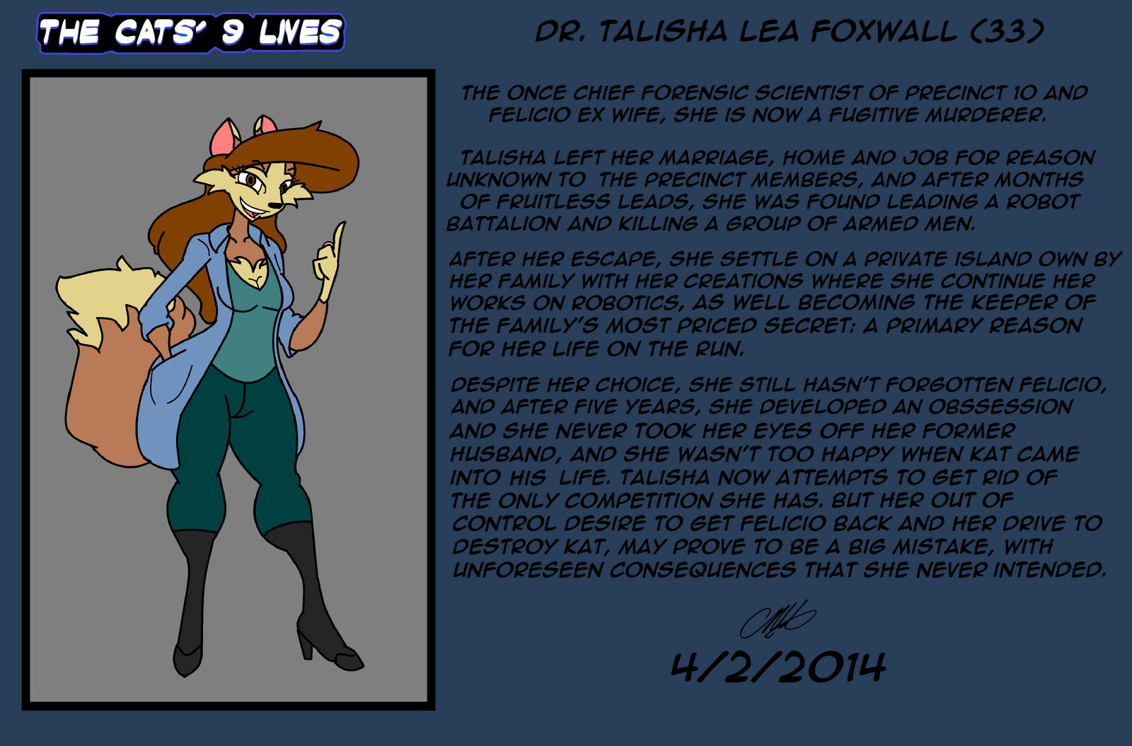 The Cat's 9 Lives! Bio Talisha Lea Foxwall