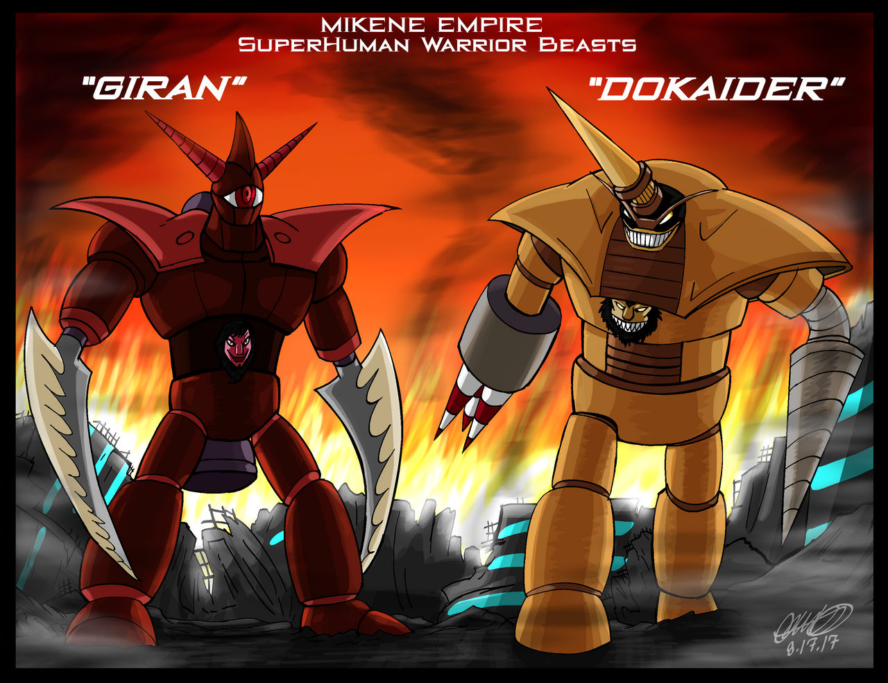 Mazinger Series - Warrior Beast Giran and Dokaider