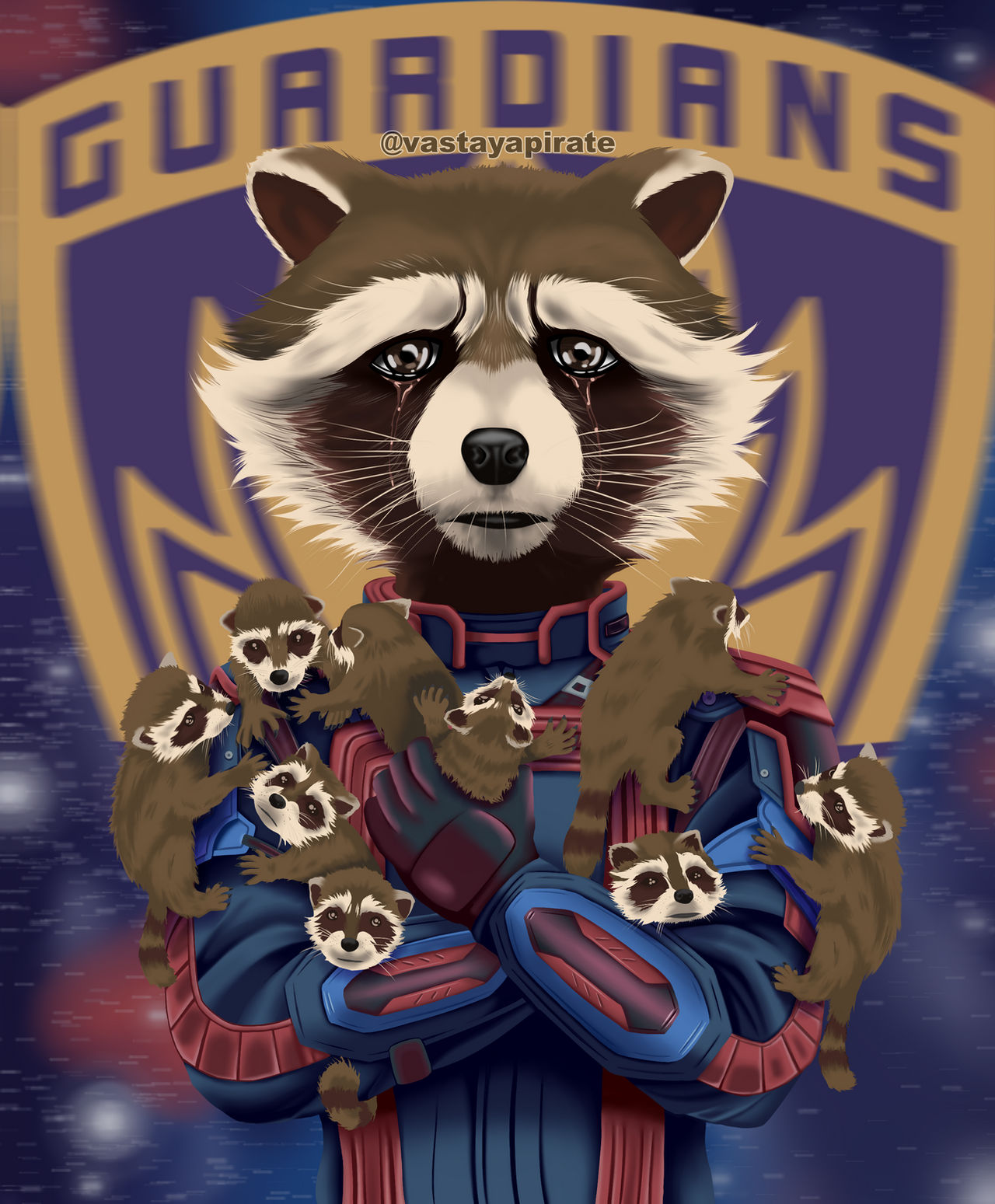 Rocket Racoon Inflated Rocket Raccoon by Vastayapirate on DeviantArt