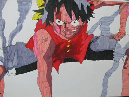 One Piece: Gear Second by vidgamenate on DeviantArt
