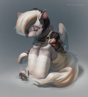 a pony with a mouse