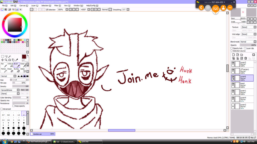 Character sketching - Join.me stream thingy-closed