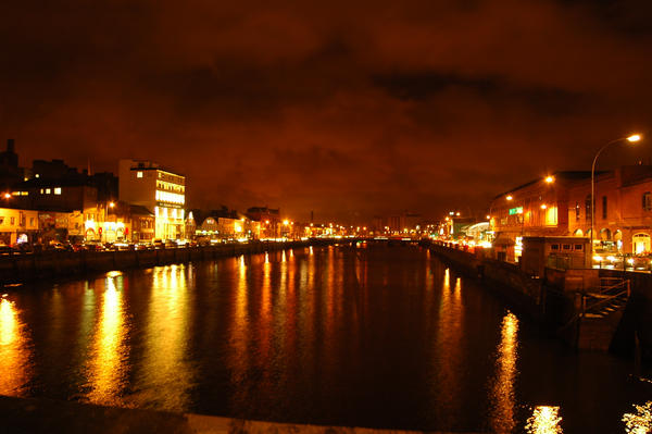 riverside by night