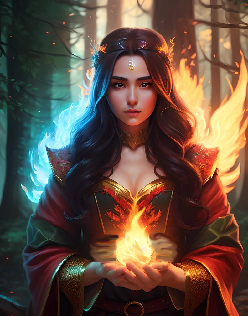 Fire Mage 4 by LadyAly on DeviantArt