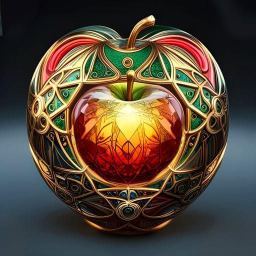 Glass Apple by LadyAly on DeviantArt