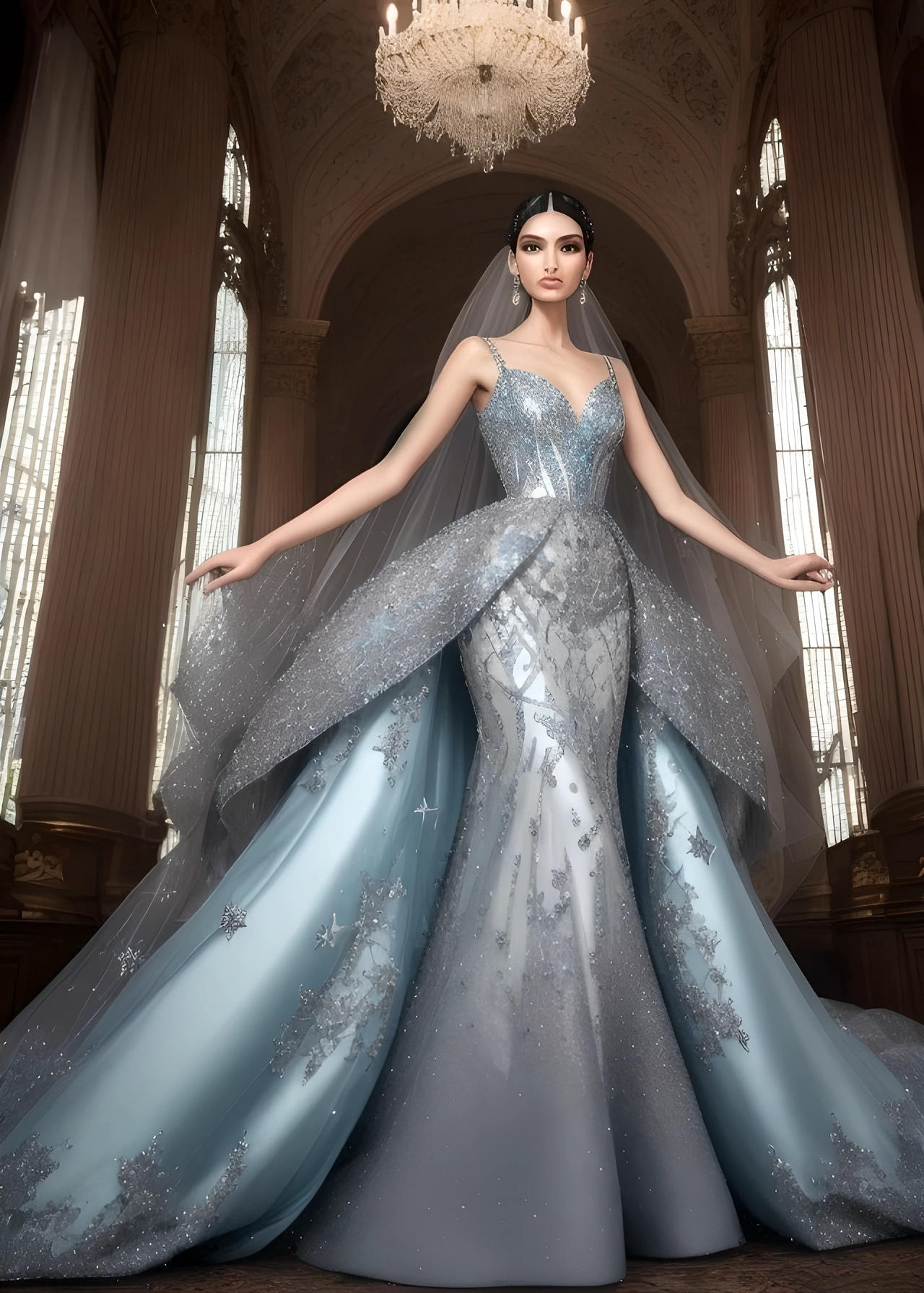 Silver Bridal Gown 3 by LadyAly on DeviantArt Silver Bridal Gown 3 by LadyAly on DeviantArt
