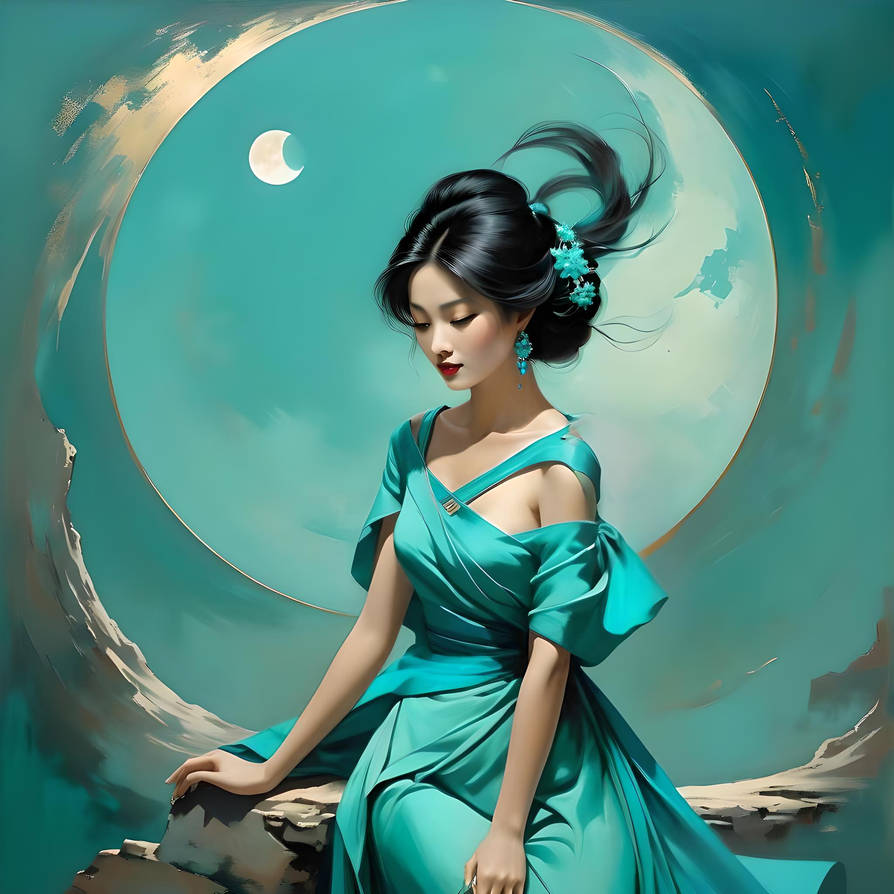 Teal Lua Teal Moon by LadyAly on DeviantArt