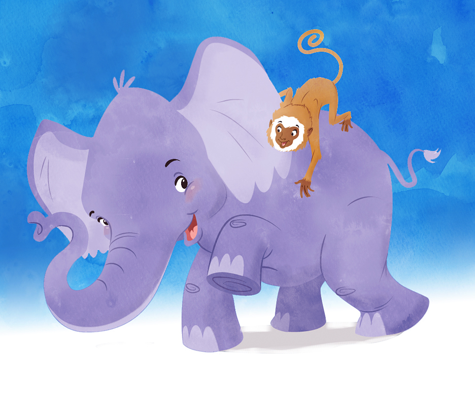Monkey and Elephant... by LawrenceChristmas on DeviantArt