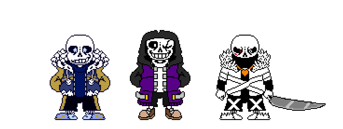 Hard mode sans 2 versions by slw1321 on DeviantArt