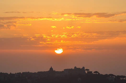 Sunset over Rome