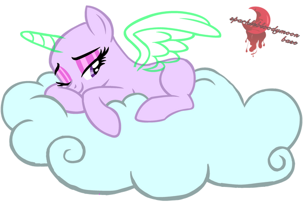 Moon Rise Base Mlp 3 Mlp base relaxed in the cloud by sparkleBloodymoon on DeviantArt
